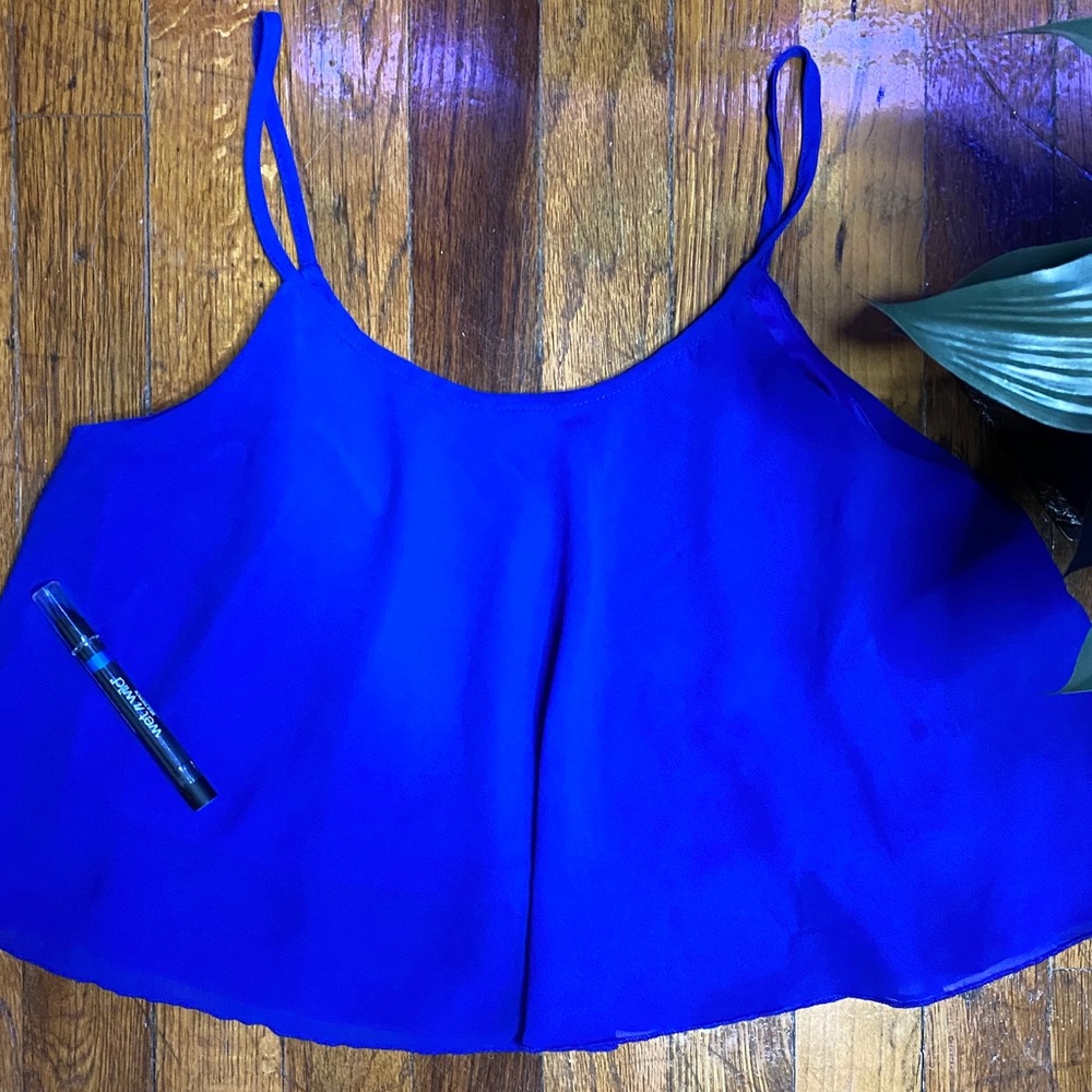 Blue Crop Top